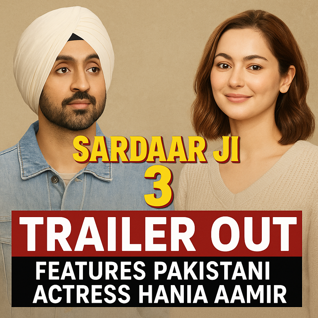 Diljit Dosanjh starrer Sardaar Ji 3 trailer out, features Pakistani actress Hania Aamir
