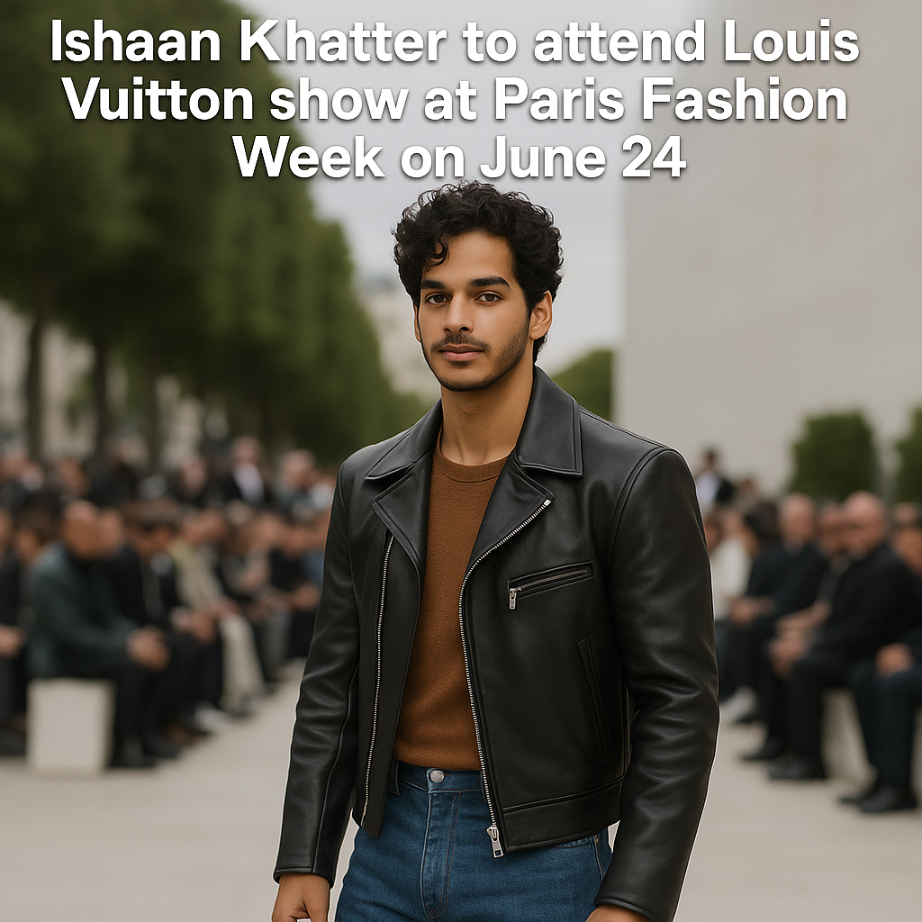Ishaan Khatter to attend Louis Vuitton show at Paris Fashion Week on June 24