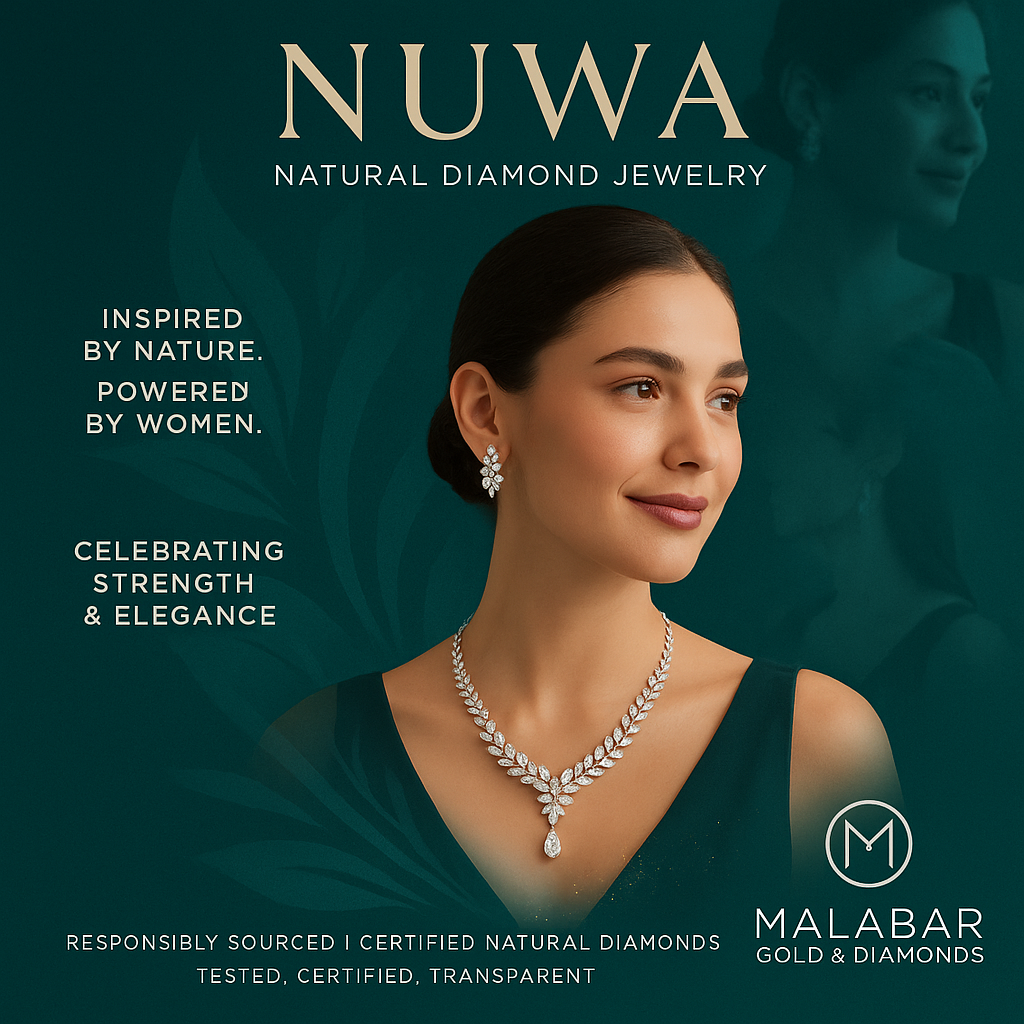 Malabar Gold & Diamonds Unveils the Exquisite NUWA Natural Diamond Jewelry Collection